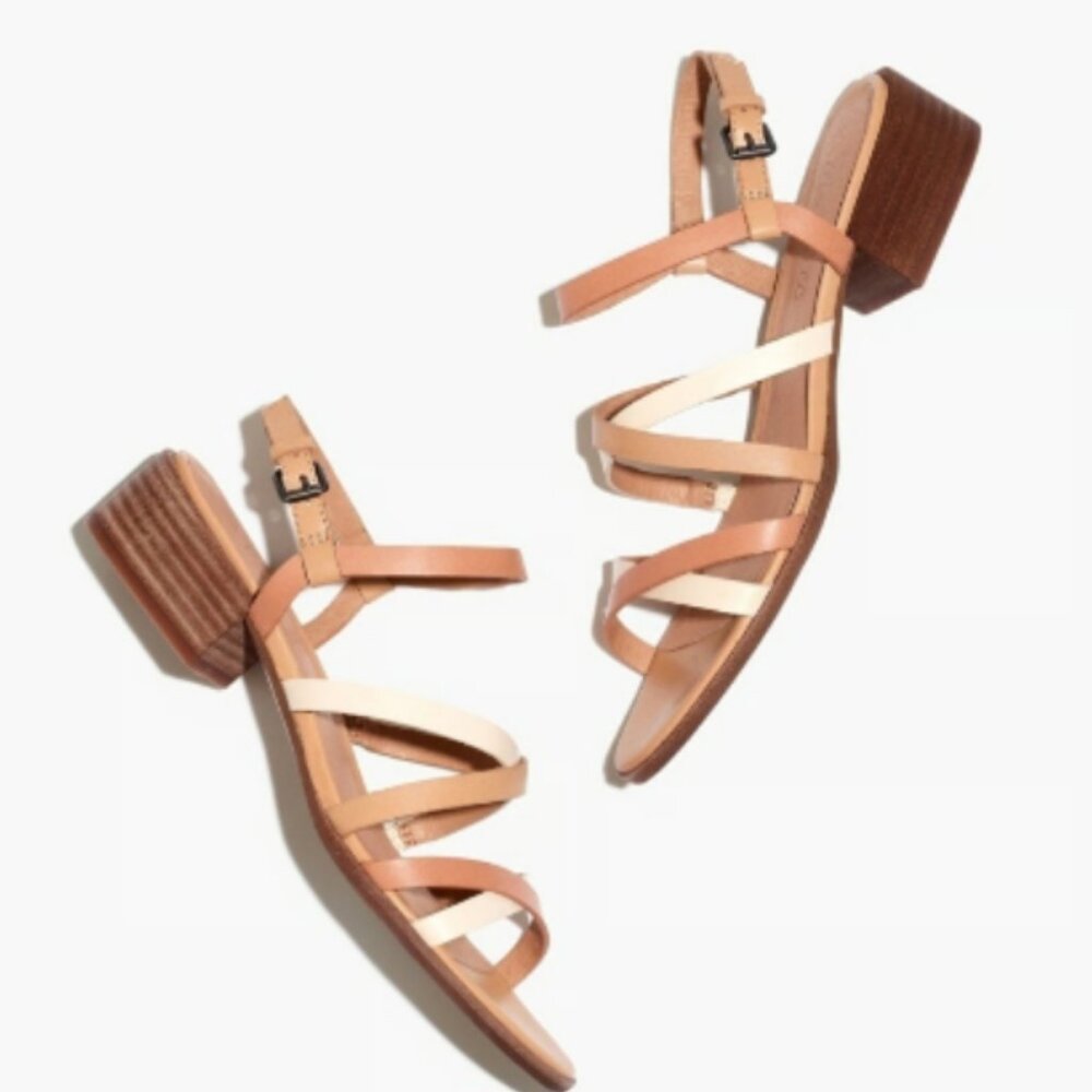 Madewell Lori multicolor strap Sandals size 6